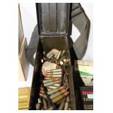 METAL ARMY CAN 3/4 FULL 7.62X39 MM AMMO METAL ARMY CAN 3/4 FULL 7.62X39 MM AMMO