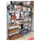 CONTENTS OF 2 METAL SHELFS: CAR & YARD SUPPLIES CONTENTS OF 2 METAL SHELFS: CAR & YARD SUPPLIES
