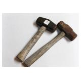 2 SMALL 3 POUND SLEDGE HAMMERS 2 SMALL 3 POUND SLEDGE HAMMERS
