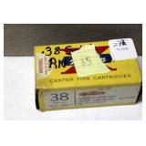 35 ROUND WESTERN 38 SPECIAL AMMO 35 ROUND WESTERN 38 SPECIAL AMMO