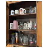 DISHES & GLASSWARE IN CABINETS DISHES & GLASSWARE IN CABINETS