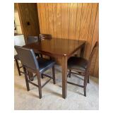 DINING TABLE & 4 CHAIRS - 39X39X36 DINING TABLE & 4 CHAIRS - 39X39X36