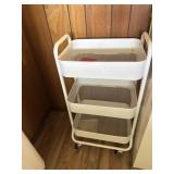 WHITE ROLL-AROUND CART WHITE ROLL-AROUND CART