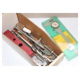 BOX MISC GUN RELATED ITEMS - RCBS DIAL GAUGE, ETC BOX MISC GUN RELATED ITEMS - RCBS DIAL GAUGE, ETC