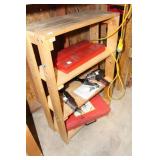 SMALL WOOD SHELF - SHELF ONLY - TOOLS LOTTED SMALL WOOD SHELF - SHELF ONLY - TOOLS LOTTED