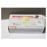 20 ROUNDS WINCHESTER 9MM AMMO 20 ROUNDS WINCHESTER 9MM AMMO