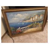 5 OIL ON CANVAS PAINTING, 1 UNFRAMED 5 OIL ON CANVAS PAINTING, 1 UNFRAMED