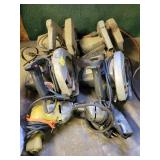 4 ELECTRIC CICULAR SAWS AND 2 ELECTRIC DRILLS - 4 ELECTRIC CICULAR SAWS AND 2 ELECTRIC DRILLS -