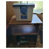 MICROWAVE STAND 19" X 24" X 29" AND FILE BOX MICROWAVE STAND 19" X 24" X 29" AND FILE BOX
