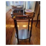 CONTEMPORARY PLANT STAND W/SEWING NOTIONS CONTEMPORARY PLANT STAND W/SEWING NOTIONS