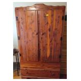 DOUBLE DOOR W/SINGLE DRAWER CEDAR WARDROBE DOUBLE DOOR W/SINGLE DRAWER CEDAR WARDROBE