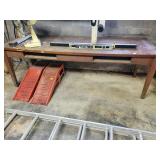 WOODEN WORK TABLE - 88" X 30" X 30" WOODEN WORK TABLE - 88" X 30" X 30"