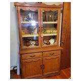 OAK CHINA CABINET - 44" X 18" X 75" OAK CHINA CABINET - 44" X 18" X 75"