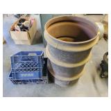 METAL BURN BARREL AND 2 PLASTIC DAIRY CRATES METAL BURN BARREL AND 2 PLASTIC DAIRY CRATES