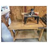 WORK TABLE WITH CRAFTSMAN ROUTER AND WORK TABLE WITH CRAFTSMAN ROUTER AND