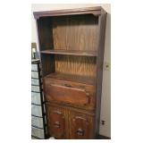 2 OAK SHELVING UNITS - MATCHED SET - 30" X 12" X 2 OAK SHELVING UNITS - MATCHED SET - 30" X 12" X