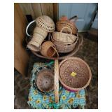 COLLECTION OF ASSORTED BASKETS COLLECTION OF ASSORTED BASKETS