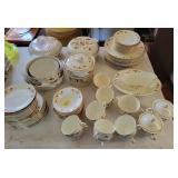 82 PC SET OF HALL CHINA "AUTUMN LEAF"/"JEWEL TE 82 PC SET OF HALL CHINA "AUTUMN LEAF"/"JEWEL TE