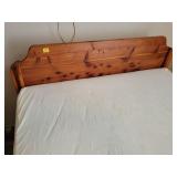 FULL SIZE CEDAR BED WITH MATTRESS AND BOX SPRING FULL SIZE CEDAR BED WITH MATTRESS AND BOX SPRING