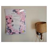 WALL LAMP, PRINTS, VASES, STORAGE BOX, DESK LAMP WALL LAMP, PRINTS, VASES, STORAGE BOX, DESK LAMP