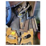 HANDTOOLS: HAND SAWS, SQUARES, LEATHER TOOL HANDTOOLS: HAND SAWS, SQUARES, LEATHER TOOL