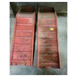 PAIR OF METAL CAR RAMPS PAIR OF METAL CAR RAMPS