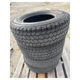 SET OF WRANGLER 275/70/18 TIRES ONE HAS A PLUG SET OF WRANGLER 275/70/18 TIRES ONE HAS A PLUG