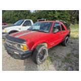 1995 CHEVY BLAZER TMU NONE RUNNER POLICE PAPER WOR 1995 CHEVY BLAZER TMU NONE RUNNER POLICE PAPER WOR