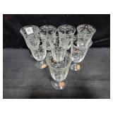 SET OF 8 FOSTORIA "NAVARRE" CRYSTAL STEMS WITH SET OF 8 FOSTORIA "NAVARRE" CRYSTAL STEMS WITH