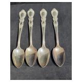 4 HERITAGE PATTERN GRAPEFRUIT SPOONS - 4 HERITAGE PATTERN GRAPEFRUIT SPOONS -