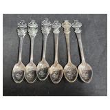6 ROLEX COLLECTOR SPOONS - 3 OF ONE DESIGN - 6 ROLEX COLLECTOR SPOONS - 3 OF ONE DESIGN -