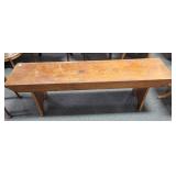 PINE WATER BENCH - 56 IN X 13 IN X 18 H PINE WATER BENCH - 56 IN X 13 IN X 18 H