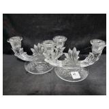 PAIR OF FOSTORIA "NAVARRE" CRYSTAL PAIR OF FOSTORIA "NAVARRE" CRYSTAL
