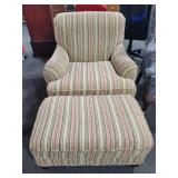 OVERSIZED ARM CHAIR WITH MATCHING OTTOMAN OVERSIZED ARM CHAIR WITH MATCHING OTTOMAN
