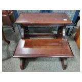 MAHOGANY 2 STEP BED STEPS-20 X 16 X 15 H MAHOGANY 2 STEP BED STEPS-20 X 16 X 15 H