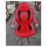 RED AND BLACK OFFICE CHAIR WITH RED AND BLACK OFFICE CHAIR WITH