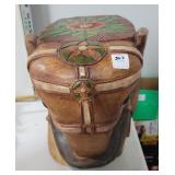 ELEPHANT GARDEN SEAT - WOOD - 10" X 16" X 12" ELEPHANT GARDEN SEAT - WOOD - 10" X 16" X 12"