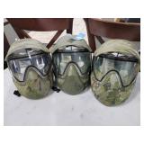 3 VALKEN TACTICAL PAINT BALL MASKS 3 VALKEN TACTICAL PAINT BALL MASKS