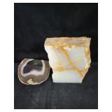 2 POLISHED QUARTZ STONES 2 POLISHED QUARTZ STONES