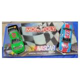 UNOPENED NASCAR MONOPOLY GAME AND 2 NASCAR UNOPENED NASCAR MONOPOLY GAME AND 2 NASCAR