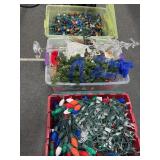 3 TOTES OF CHRISTMAS LIGHTS AND DECORATIONS 3 TOTES OF CHRISTMAS LIGHTS AND DECORATIONS