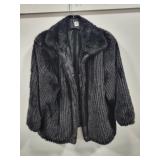 LADIES BLACK FUR JACKET LADIES BLACK FUR JACKET