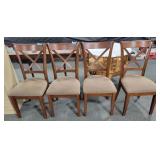 CROSS BACK DINING CHAIRS - 4 TIMES BID CROSS BACK DINING CHAIRS - 4 TIMES BID
