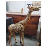 44 INCH GIRAFFE STATUE WITH LEATHER EARS 44 INCH GIRAFFE STATUE WITH LEATHER EARS