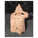 CENTRAL AMERICAN TERRA COTTA RECLINING FIGURE - CENTRAL AMERICAN TERRA COTTA RECLINING FIGURE -