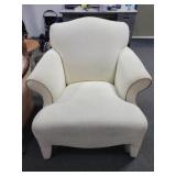 UPHOLSTERED ARM CHAIR - NEEDS CLEANED UPHOLSTERED ARM CHAIR - NEEDS CLEANED