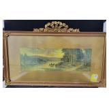 CANOE ON THE RIVER BY W. SCHAFFNER? - SIGNED - CANOE ON THE RIVER BY W. SCHAFFNER? - SIGNED -