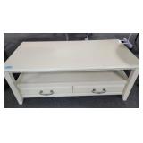 DOUBLE DRAWER COFFEE TABLE - PAINTED - DOUBLE DRAWER COFFEE TABLE - PAINTED -