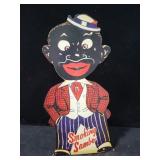 10 INCH "SMOKING SAMBO" BLACK AMERICANA CARDBOARD 10 INCH "SMOKING SAMBO" BLACK AMERICANA CARDBOARD