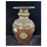 COPPER ASIAN VASE - 12 IN HEIGHT COPPER ASIAN VASE - 12 IN HEIGHT
